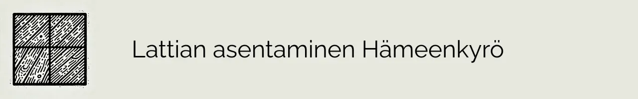 Lattian asentaminen Hämeenkyrö